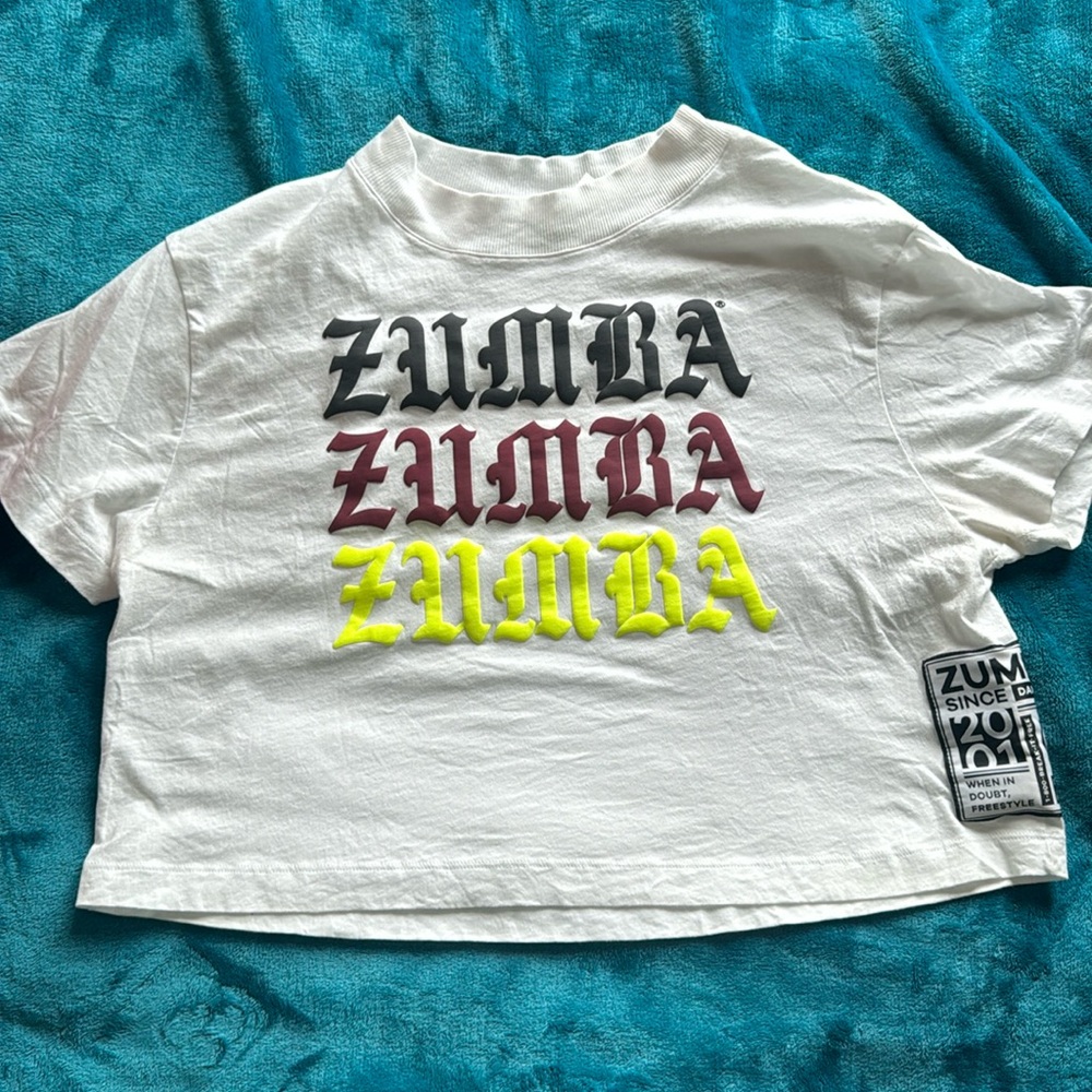 Zumba White Crop Top L